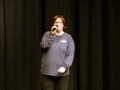 Jamie Chambers, community member, practices her cover of the 2008 Taylor Swift song "You Belong with Me".