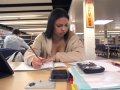 Diligent student. studying math, junior Lexie Santana stares confusingly at the question in front of her. Santana, had COVID for a week and because of it she had a lot of work to catch up on. "I ws gone for a week, so I had to teach algebra to myself," Santana said.