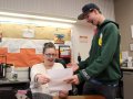 Acceptance. getting the exciting news, junior Landon Ott and his mother, teacher Kim Ott look at his college acceptance letter.