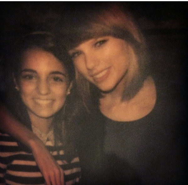 Junior Maya Minocha with Taylor Swift