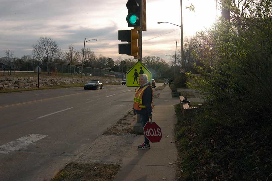 Abernathy takes pride in crosswalk duties