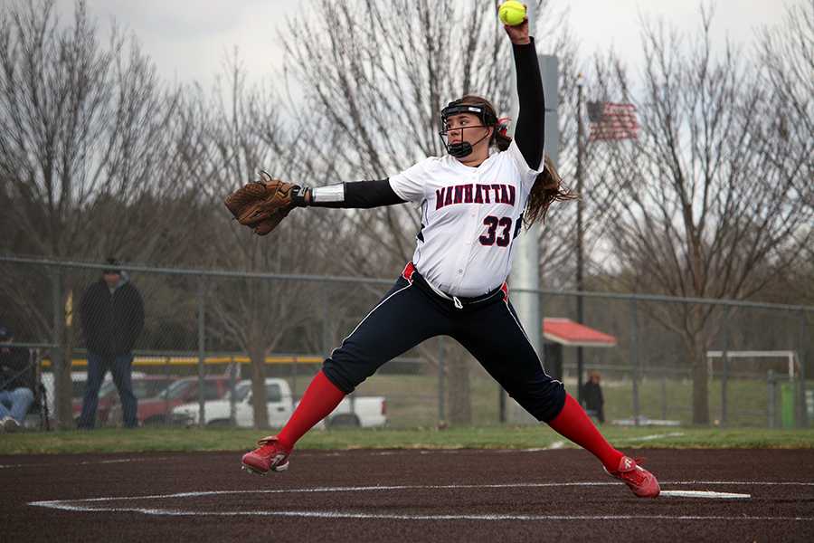 Softball splits with T-High