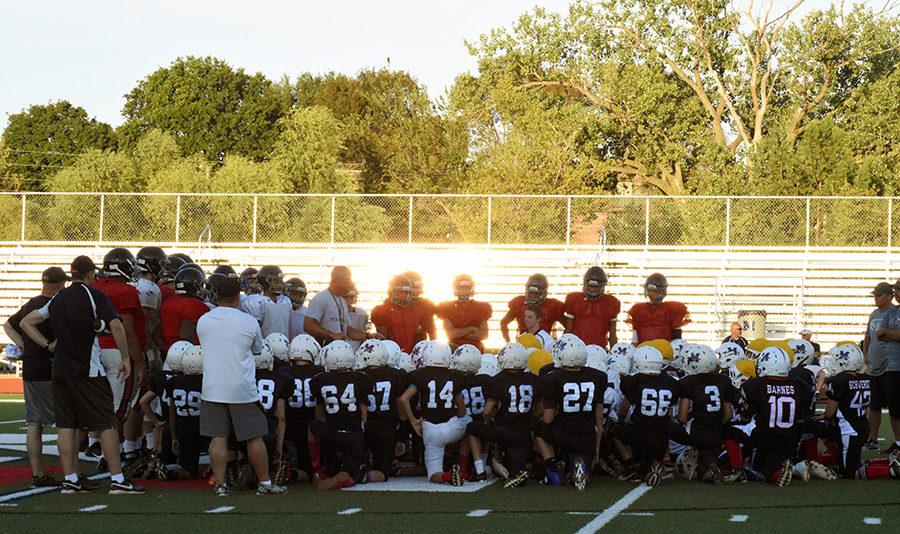 Football begins season with scrimmage