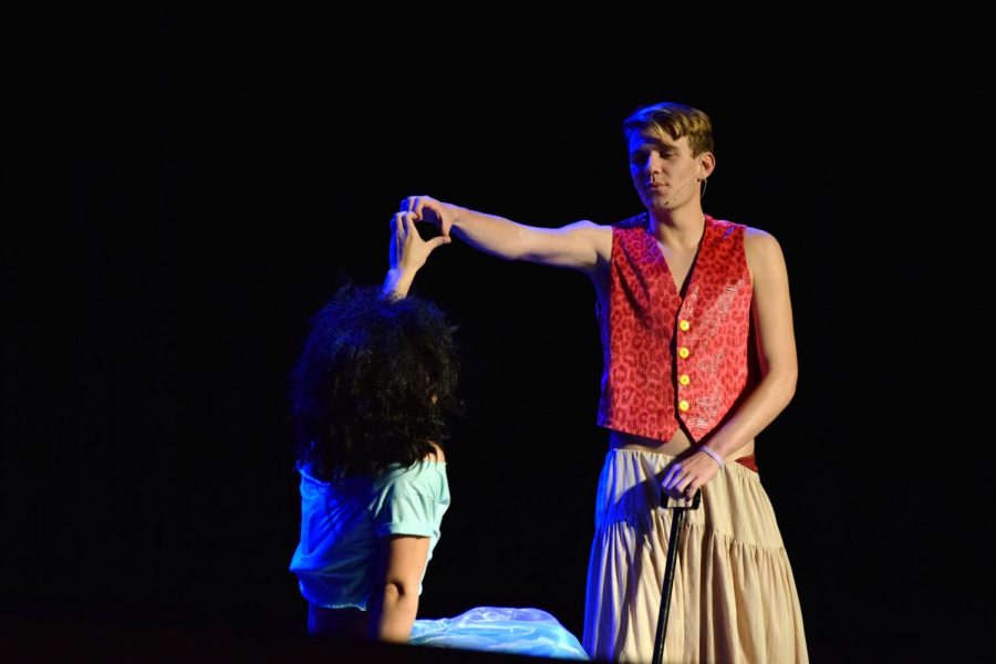 Senior, Will Erickson performes with junior, Sueman Wang A Whole New World from Alladin for the Mr. MHS pageant. The pageant featured 10 competitors who had to compete in a varitey of rounds, including evening wear, talent and swimwear.