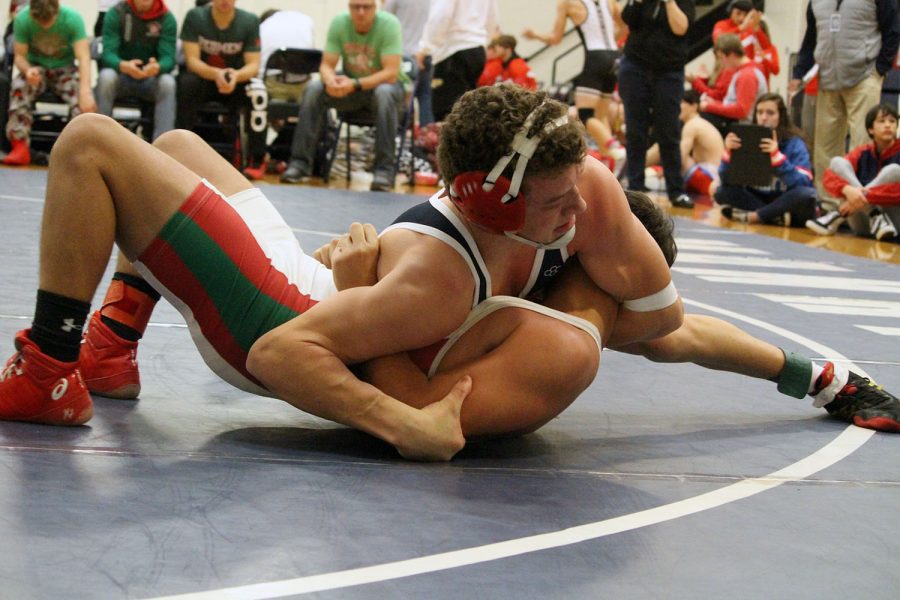 Wrestling+takes+first+at+home+meet