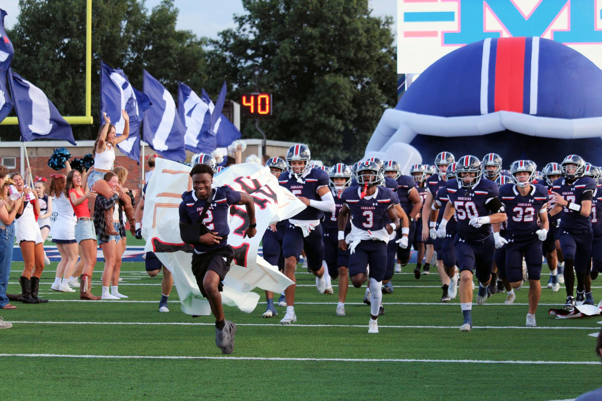 Football Hays. Homecoming Crowning