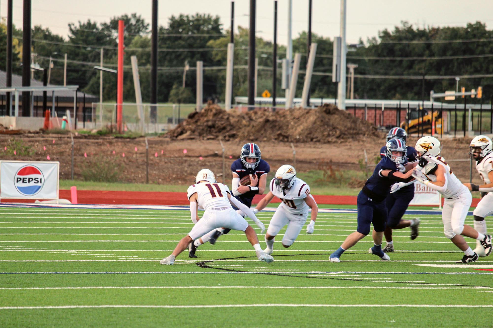 Football Hays. Homecoming Crowning