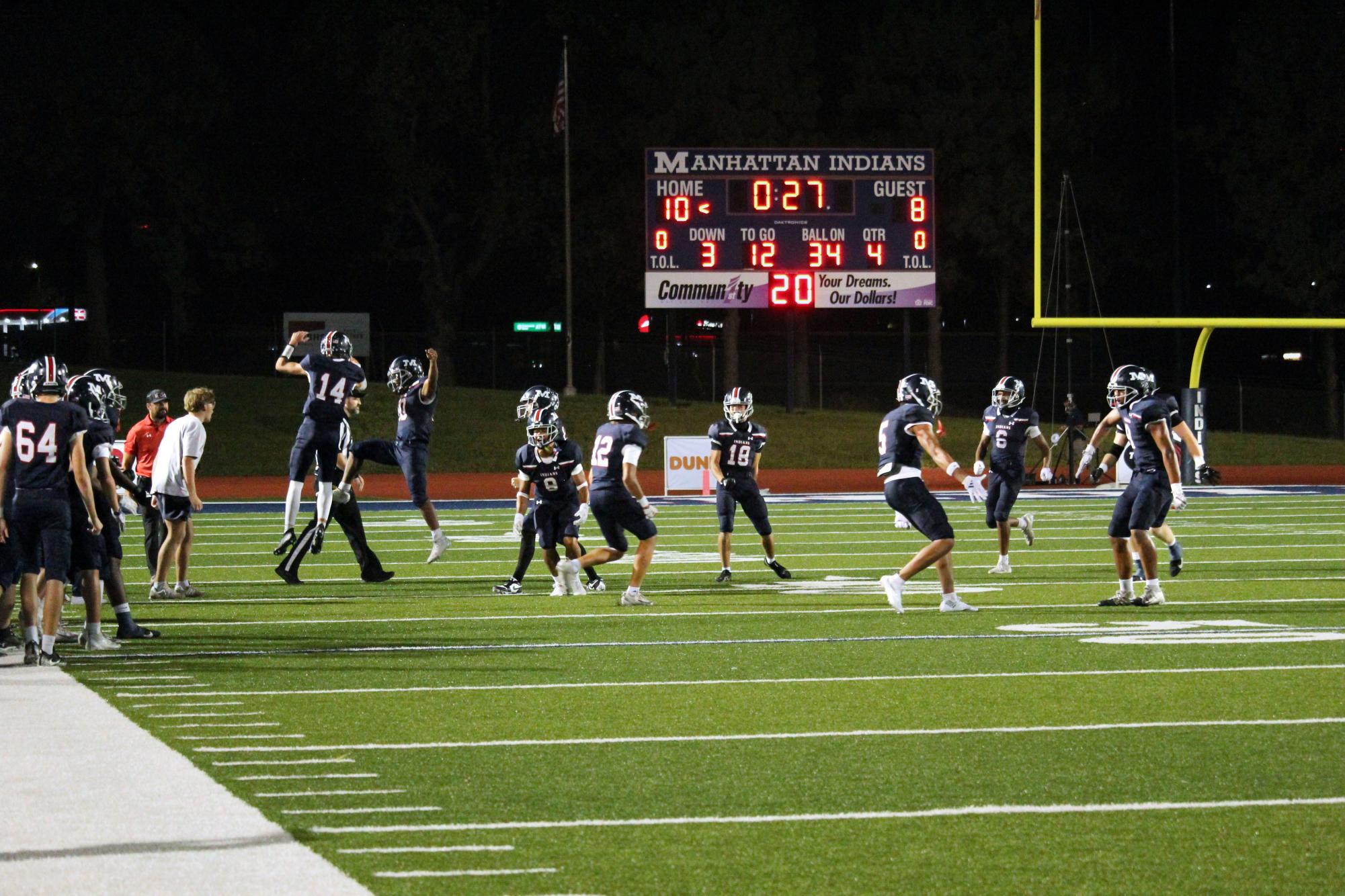 Football Hays. Homecoming Crowning