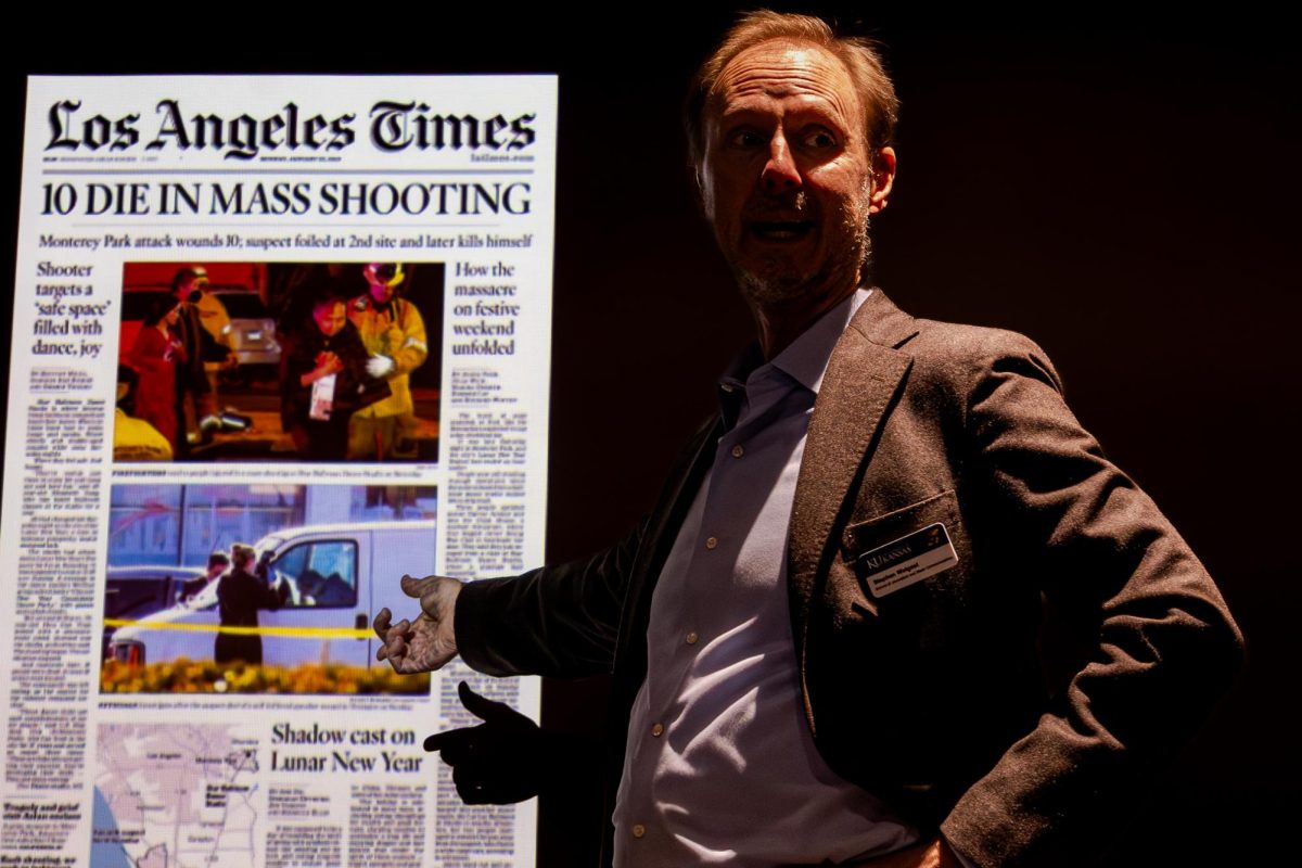 Ethics University of Kansas professor Steve Wolgast shares ethical use of photography in a session at the Kansas Scholastic Press Associations fall conference in Lawrence on sept. 24.