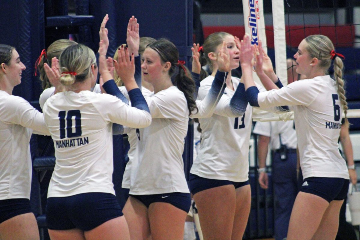 History in the Making. On Oct. 25, 2025, Manhattan High School's girls varsity team not only hosted the substate but also achieved an incredible milestone—remaining undefeated as they dominated Derby on their journey to state.