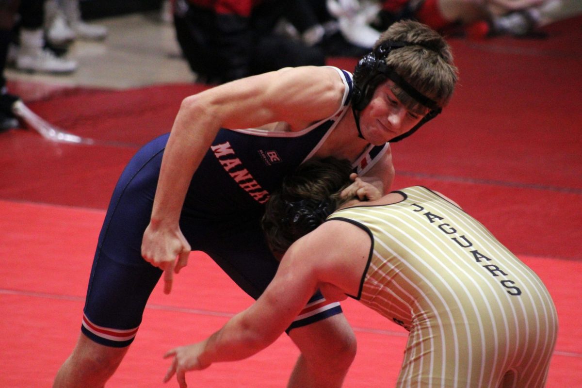 Takedown! Hunter Flagg taking down a wrestler from Central to win the match. Hunter pined the central wrestler  and went on to win his bracket. 